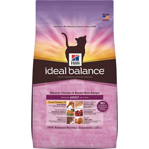 Ideal Balance Natural Chicken and Brown Rice Adult Cat 15lbs